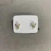 Pendientes de Botón Redondos de Zirconia y Perla con Aguja de Plata de Moda y Exquisitos Estilo Nuevo 2026 Pendientes Sencillos con un Toque de Lujo y Joyería de Oreja de Lujo Ligero