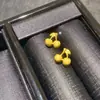 Pendientes Pequeños de Cereza para Mujer, Pendientes de Cereza Exquisitos y Lindos, Pendientes Dorados, Pequeños, Exquisitos y Lindos, Regalos de Moda