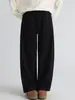Calça Jogger Casual Simples de Corte Amplo e Reto Estilo Coreano Outono e Inverno Nova Calça de Moletom com Cordão Comprimento Total Cross-Border