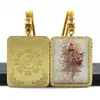 Pingente Colar Thangka Imortal Taoísta Três Puros Taiyi Mestre Celestial Símbolo Tai Chi Bagua Pingente Zhao Gongming Guan Gong