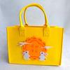 Bolsas de Fieltro al por Mayor, Bolsas de Fieltro con Letras, Bolsos de Mano, Recuerdos, Regalos Personalizados de Color Sólido de Dibujos Animados, Regalos Personalizados