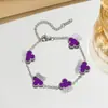 Pulseira Trevo de Quatro Folhas Transfronteiriça, Luxo Leve e High-End, Acessórios de Joalheria Feminina Popular por Atacado, Joalheria para Iniciantes, Joalheria de Mão Feminina Europeia e Americana