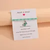 Moda Transfronteriza Europea y Americana Estilo Dulce Sencillo Colgante de Mariposa Cuentas de Resina Pulsera Versátil de Nicho para Mujer Joyería