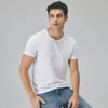 Venta al por mayor, camiseta de verano 210g de algodón ajustada Saige spinning light board, camiseta de cuello redondo para hombre, holgada y transpirable
