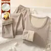 Venta al por mayor del fabricante Conjunto de Ropa Interior Térmica de Visón Cachemir Seda para Hombres y Mujeres, Ropa Térmica de Pareja Otoño e Invierno