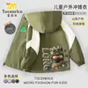 Ropa exterior con capucha para niños Periférico del juego Delta Force Otoño e Invierno Chaqueta de forro polar con cremallera y logo táctico