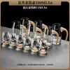 Juego de Copas de Vino Blanco con Lámina de Oro y Facetas de Diamante de Gama Alta, Vidrio de Cristal para el Hogar, Divisor de Vino, Copa Individual para Licores