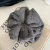 Faixa de Cabelo de Lã Coreana para Mulheres, Novo Estilo Outono e Inverno Faixa de Cabelo com Bolas, Acessórios de Cabelo Simples de Borracha para Roupas de Trabalho