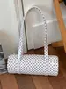 Bolsa Grande e Moderna para o Dia a Dia de Mulheres 2026 Nova Bolsa Versátil Transversal Bolsa de Bolinhas Bolsa de Ombro Único Bolsa de Axila Bolsa Cilíndrica
