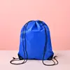 Mochila Saco com Cordão de Poliéster Mochila Esportiva ao Ar Livre Bolsa de Tecido Oxford Cordão Conveniente Basquete Saco de Armazenamento Impermeável