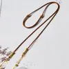 Cordón para colgante, cuerda tejida, colgante de jade Hetian, cordón para colgante de jadeíta, cordón de cuero encerado para colgante de jade de alta gama