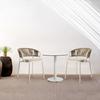 Mesa y silla nórdicas sencillas para exteriores, para patio, balcón, mesa pequeña, silla de ratán sintético, para ocio, tienda de té con leche, mesa y silla de té para exteriores.
