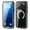 Funda Impermeable de Pimiento Rojo para Apple iPhone 18 Pro Max Magnética Deportiva al Aire Libre Cubierta Protectora a Prueba de Golpes
