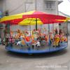 Equipo de Diversión Parque Infantil Caballo Giratorio Puesto Cuadrado Proyecto para Hacer Dinero Instalaciones de Diversión Carrusel Grande y Simple