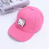 Gorras Infantiles al por Mayor Transfronterizas Súper Lindas de Dibujos Animados Chica Gato Gorra de Béisbol Estilo Coreano Dulce Gorra Protectora del Sol Otoño