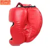 Equipo de Protección Taekwondo Equipo de Protección Sanda Pu Casco Estilo Alemán Combate Muay Thai Boxeo Protección de Cabeza Protección Bucal Casco de Boxeo