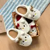 Lindas Pantuflas de Algodón de Gato Kt para Mujer Otoño e Invierno Hogar Interior Suela Suave Silenciosas Antideslizantes Mopa de Piso Japonesa para Mujer Venta al por Mayor