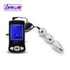 XY1387 brinquedos sexuais brinquedo sexual choque elétrico vagina anal eletrodo duplo plug anal dispositivo de masturbação de metal