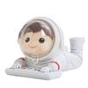 Resina Astronauta Soporte de Escritorio para Teléfono Móvil Adornos Creativos de Astronauta Lindo Hombre Perezoso Persiguiendo Artefacto para Ver Drama Regalo
