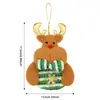 Decoración navideña colgantes pequeños, adornos navideños transfronterizos, adornos colgantes de pentagrama mini, arreglos para ambiente festivo