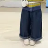 Cárdigan de punto retro a rayas de bloques de color para niños Maiyoyo, chaqueta suéter casual para niñas pequeñas