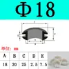 Anillo de Sellado de Goma Protector de Bobina de Doble Cara sobre Agujero de Enchufe de Caja de Distribución de Bobina Anillo de Salida 3mm-80mm
