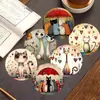 Patrón de Posavasos de Mandala Más Vendido de Amazon Resistente al Calor Posavasos de Madera Set de Accesorios para Cocina Restaurante Bar Transfronterizo