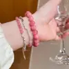 Nuevo Pulsera de Perlas Estilo Chino con un Toque de Lujo Ligero y de Alta Gama, Tendencia de Moda Retro de Nicho, Joyería de Pulsera de Perlas Versátil