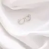 Broche de Laço Coração Simples para Mulheres, Corsage de Luxo, Alfinete Anti-Exposição para Gola Feminina, Alfinete de Cardigã, Acessório de Roupa