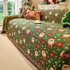 Novo cobertor de Natal para sofá transfronteiriço, manta de sofá retrô americana, capa de sofá de chenille, passadeira decorativa para cama de casa de temporada