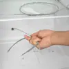 Desentupidor de ralo, limpador de ralo, ferramenta doméstica para desentupir ralos com escova, ferramenta de encanamento, item útil