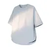 G-stone Camiseta Simples de Corte Largo Bainha Curva Outdoor Secagem Rápida Casual Diário Manga Curta