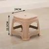 Banqueta de Plástico para Uso Doméstico na Sala de Estar, Espessada para Adultos, Banqueta Econômica para Mesa de Jantar, Cadeira de Borracha, Fabricante Banqueta Alta, Design Simples e Criativo