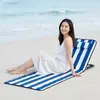 Tapete de praia à prova de umidade para exterior em estoque do fabricante, cadeira dobrável para camping na praia e à beira-mar, ajustável para deitar e dormir, tapete de praia com ajuste de cinco níveis