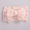 Faixa de cabelo fofa e macia para bebê com laço duplo de nylon elástico, moda transfronteiriça, comércio exterior, europeia e americana, faixa de cabelo larga para crianças