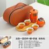 Juego de té de viaje, tetera japonesa portátil exprés, bandeja de té, juego de té para almacenamiento al aire libre, tetera, taza de té, regalo de negocios