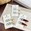 Pinza Exquisita para el Cabello con Forma de Corazón y Pedrería Coreana, Accesorio para el Cabello, Pinza de Acetato Tipo Pato, Pasador, Pinza para Flequillo, Adorno para el Cabello para Mujeres