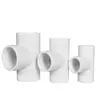 Conexão T para Tubulação de Água em PVC Conector T de Diâmetro Igual Acessórios 20 25 32 40 50 63 75 Branco Azul Cinza
