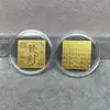 Shenzhen Shuibei Mismo Estilo Oro Puro 999 Tesoro de la Fortuna Aleación Gato de la Suerte Adhesivo Dorado para Teléfono Móvil para Atraer Riqueza Tienda de Oro