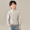 Suéter de Lã Grossa com Gola Meia-Alta Outono e Inverno para Meninos e Meninas, Camisa Base de Tricô Quente para Crianças Mais Velhas