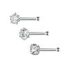 Nuevos Aretes de Acero Inoxidable Europeos y Americanos para la Nariz Amor Estrella de Cinco Puntas Perforación Multifuncional Fabricante Mayorista de Joyería