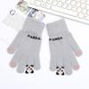 Guantes sin dedos estilo nuevo invierno 2025 Guantes sin dedos para mujer Guantes cálidos antideslizantes Guantes para adulto Venta al por mayor