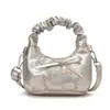 Bolso plisado de moda floral estilo coreano, nuevo bolso nube de moda para mujer, elegante bolso de hombro y cruzado, bolso tipo empanadilla para el día a día