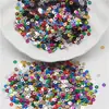 Lentejuelas de Colores de 5 mm Materiales DIY Accesorios de Decoración Hechos a Mano para Ropa Lentejuelas Redondas Bordado Accesorios de Lentejuelas Cosidos a Mano