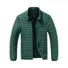 Chaqueta de Algodón con Cuello Alto para Hombre 2026 Cálida con Forro de Terciopelo Chaqueta de Algodón Acanalado Ropa de Abrigo Corte Entallado Estilo Ligero Chaqueta de Algodón Acanalado