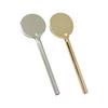 Colher de raquete galvanizada, creme para os olhos, máscara de creme para o rosto, colher de massagem, colher de massagem de metal, colher de escavação, ferramentas de beleza de metal