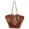 Bolsa Tote Versátil Moda Tendência 2026 Europeia e Americana Retrô para Mulheres, Bolsa de Ombro para o Dia a Dia, Versão Coreana Bolsa de Ombro de Grande Capacidade para Mulheres