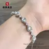 Nuevo Pulsera de Calabaza de Jade de Espuma de Agua Natural Estilo Chino para Mujer, Pulsera de Jade de Alta Calidad de Hielo Exquisita Versátil Chapada en Plata Incrustada