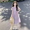Vestido de Hada de Verano para Niñas 2026 Nuevo Estilo Vestido de Princesa Súper Elegante y a la Moda para Niños Mayores