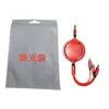 Cable de datos de silicona líquido tres en uno de carga rápida de tres cabezales Cable de carga telescópico de goma blanda Macaron para teléfono móvil uno a tres